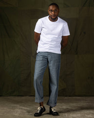 The Real McCoy's Utility Trousers Chambray - Light Blue - Standard & Strange