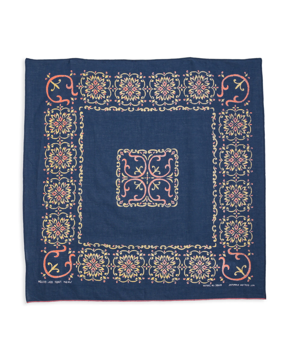Kapital Fastcolor Selvedge Bandanna (HAVANANAJA) - Navy - Standard & Strange
