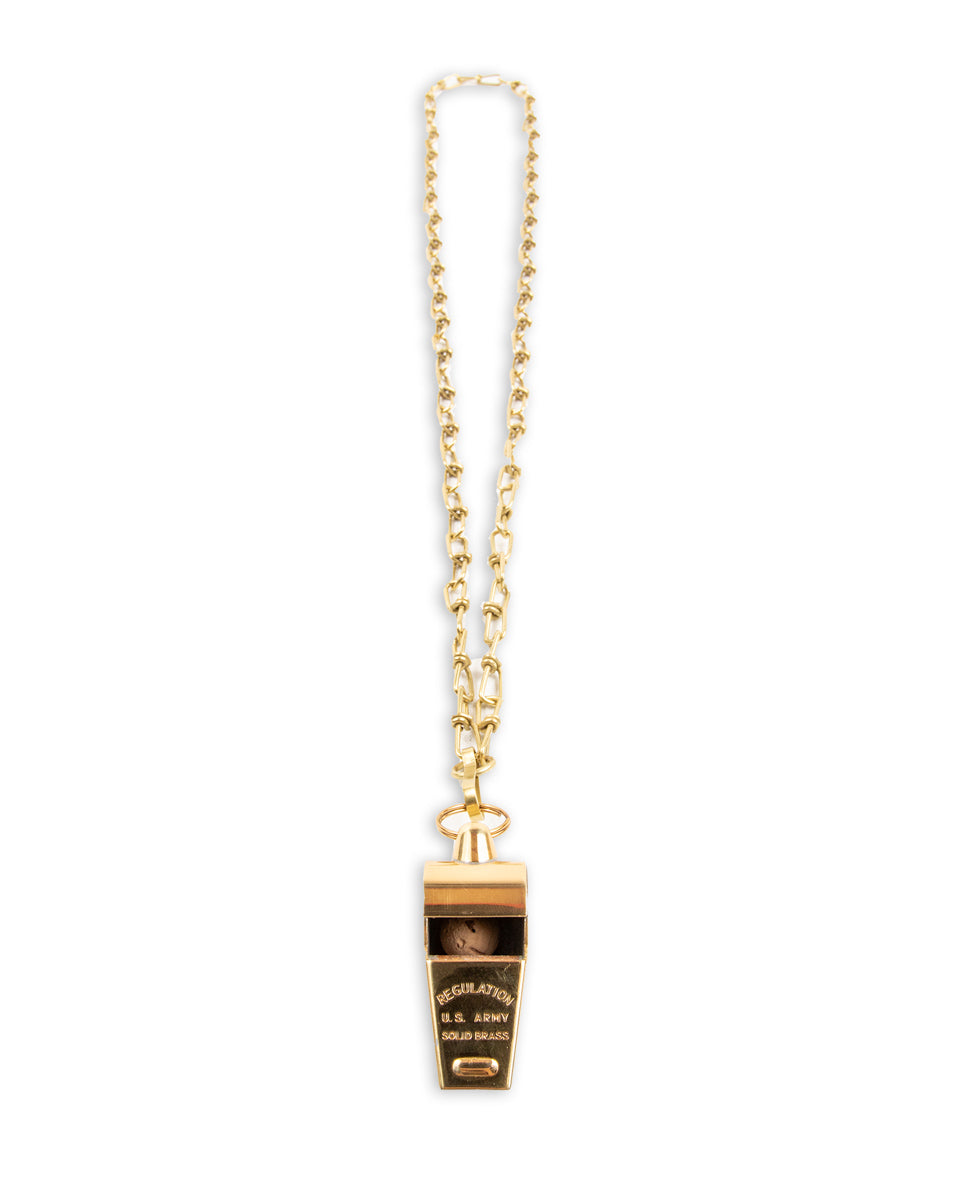 The Real McCoy's Aviator Whistle - Brass - Standard & Strange